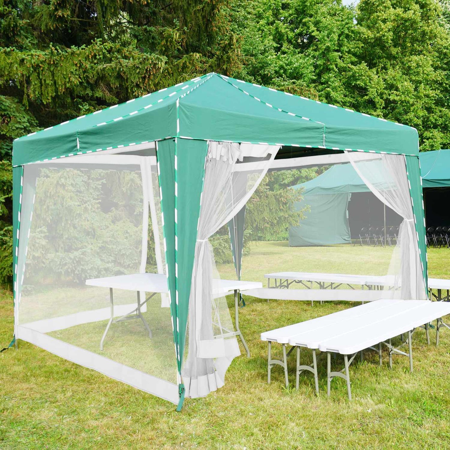 Mosquito Net for 3x3m Pavilion White