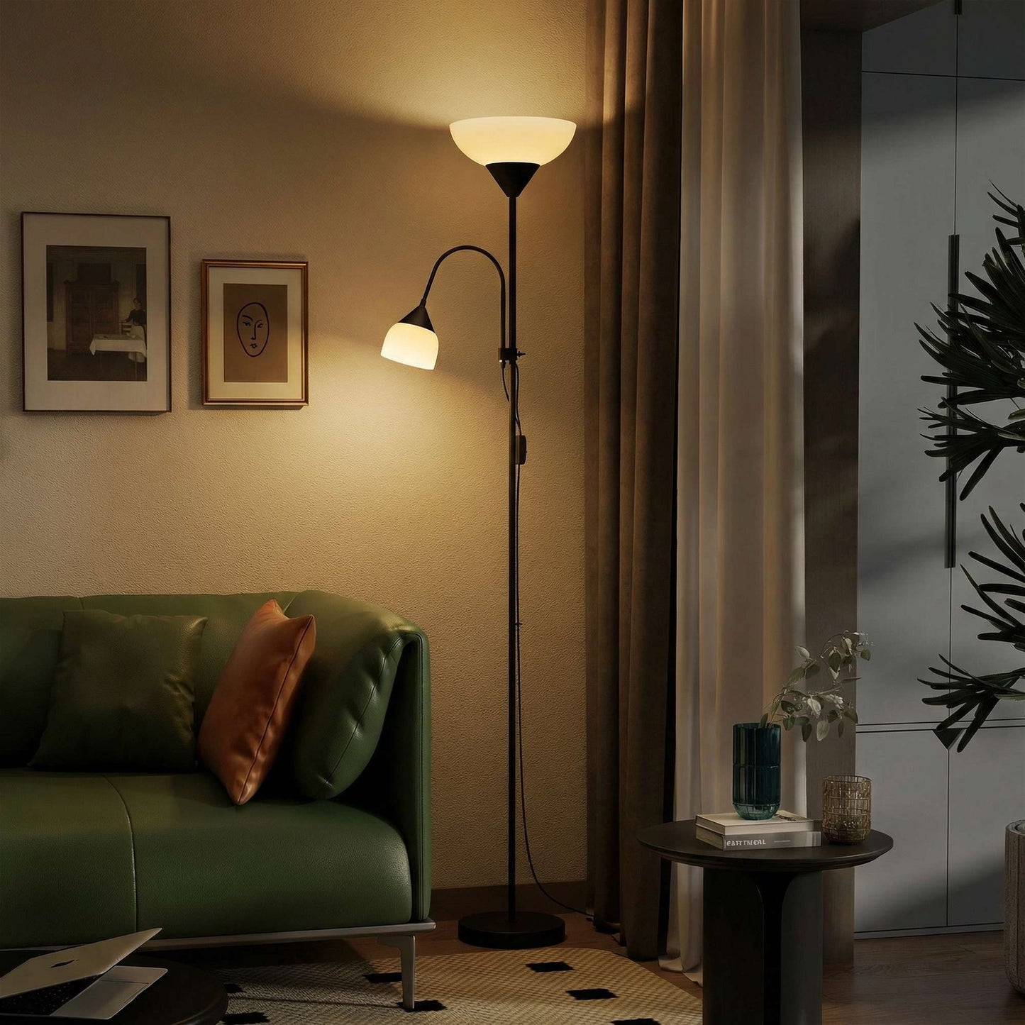 Mother-Child Floor Lamp with Adjustable Color Temperature
