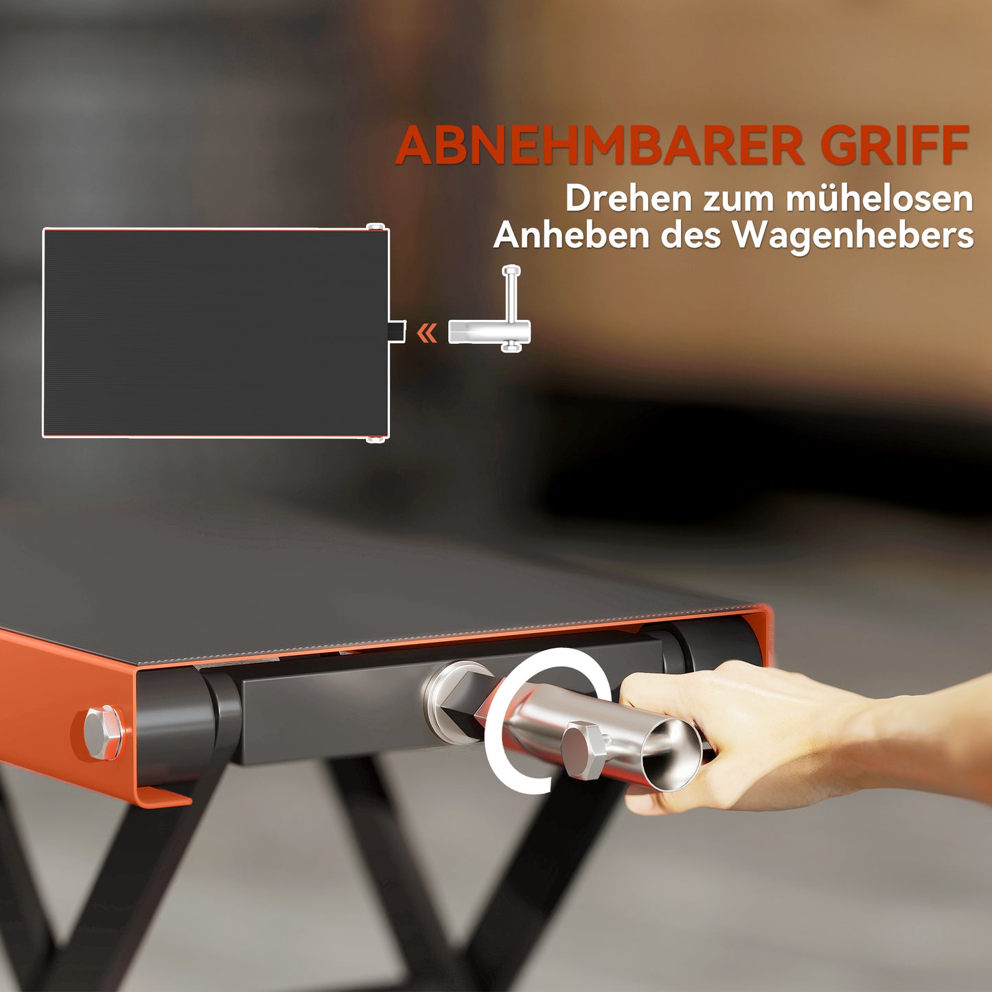 Motorcycle Lift Stand, 500 kg Capacity, Adjustable Height