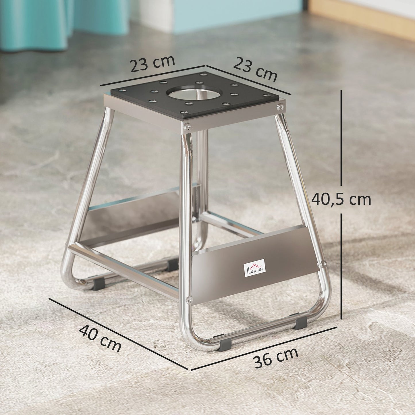 Motorcycle Stand, Universal Steel, 500kg Capacity, Grey