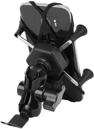 Motorcycle phone holder with charger
