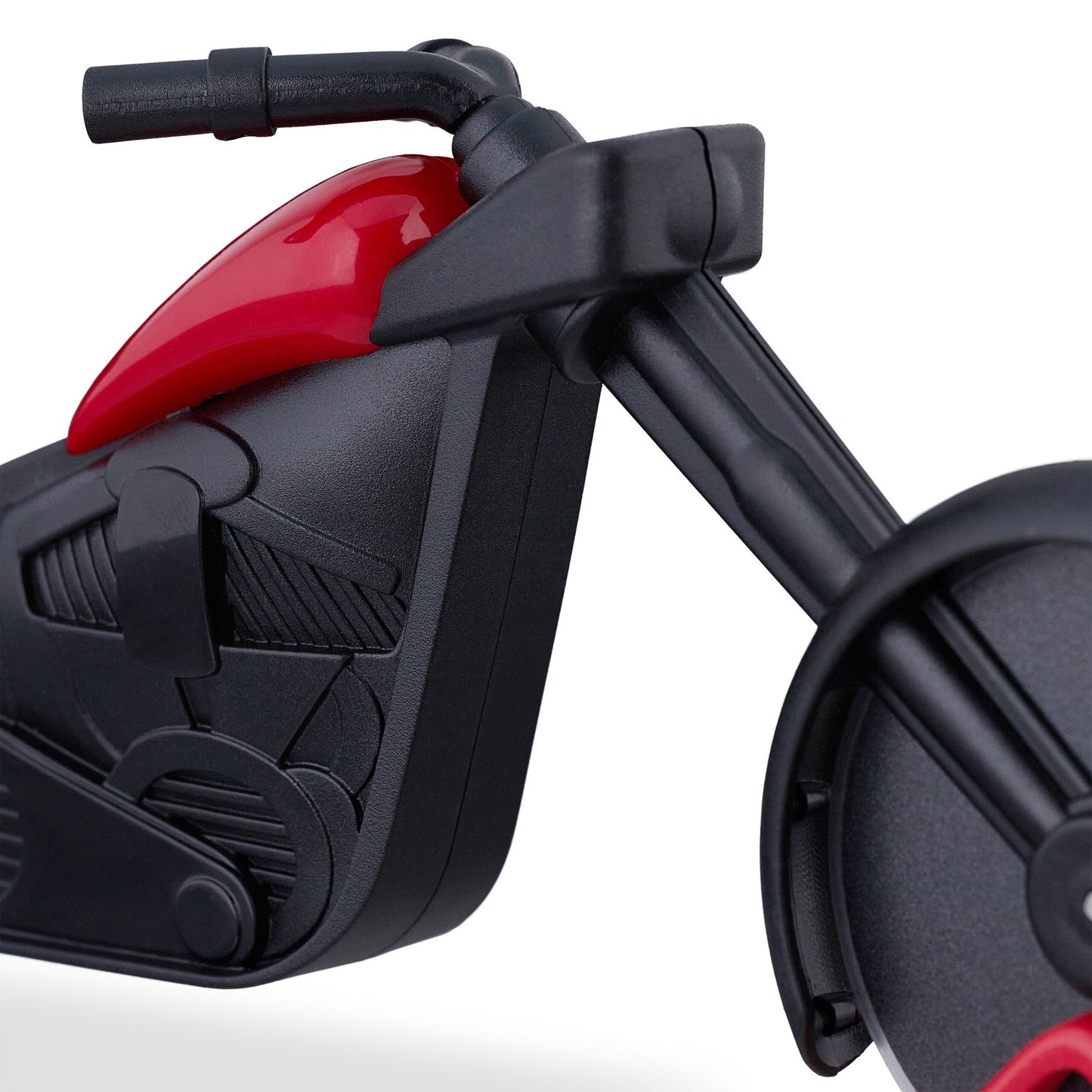 Motorcycle with pizza cutter