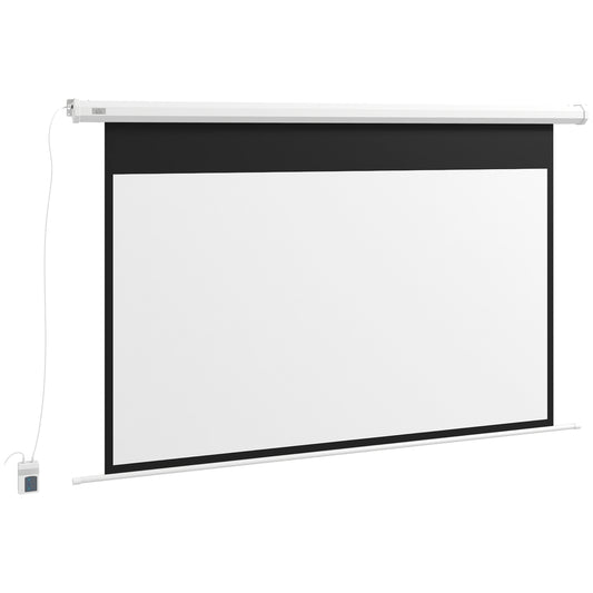 Motorized 84"" Projector Screen, 16:9, Remote Control