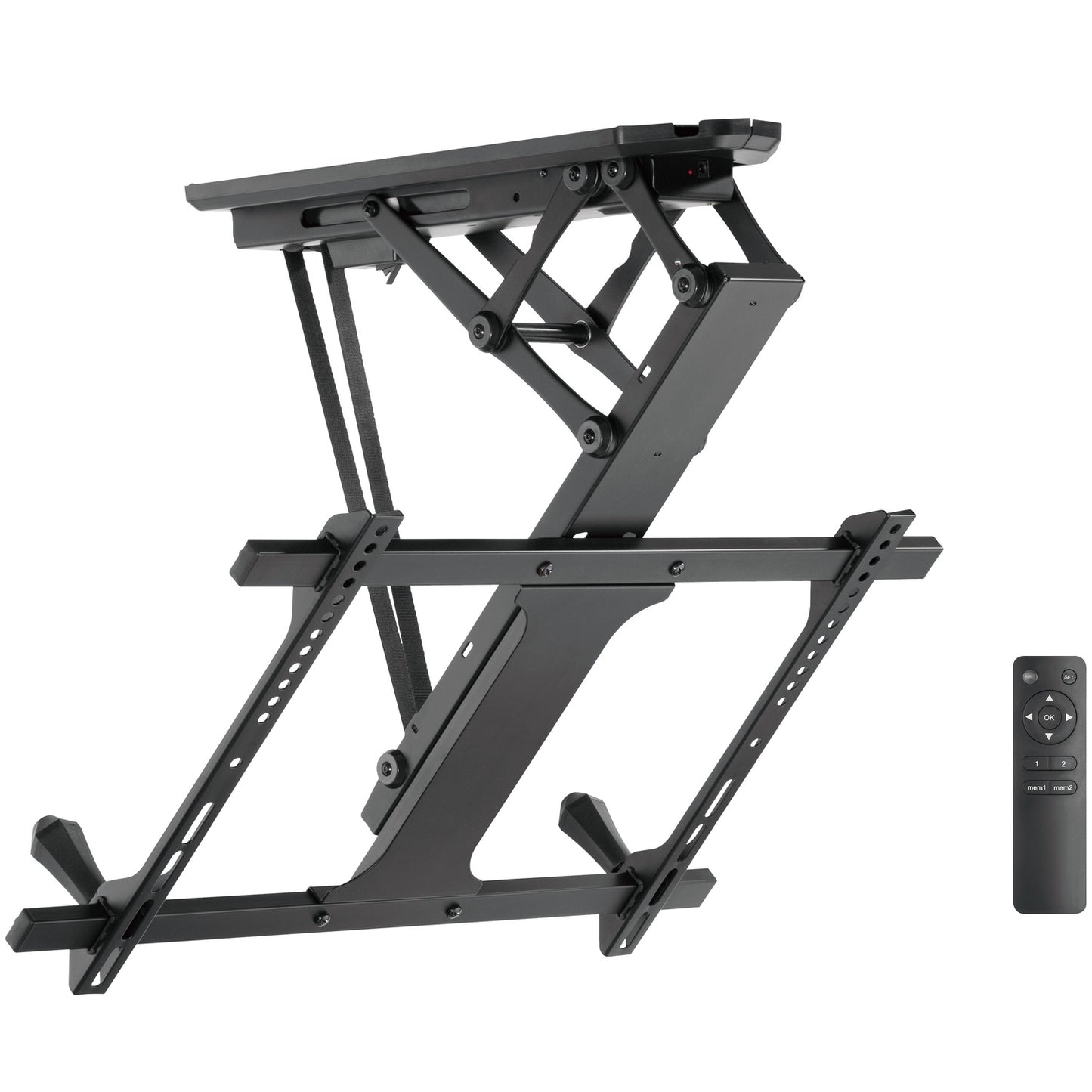 Motorized flip-down ceiling mount TV 32-70" Tuya