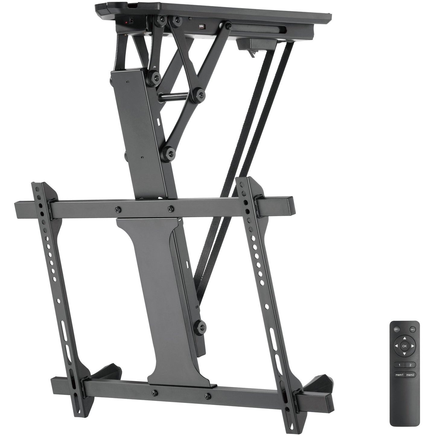 Motorized flip-down ceiling mount TV 32-70" Tuya