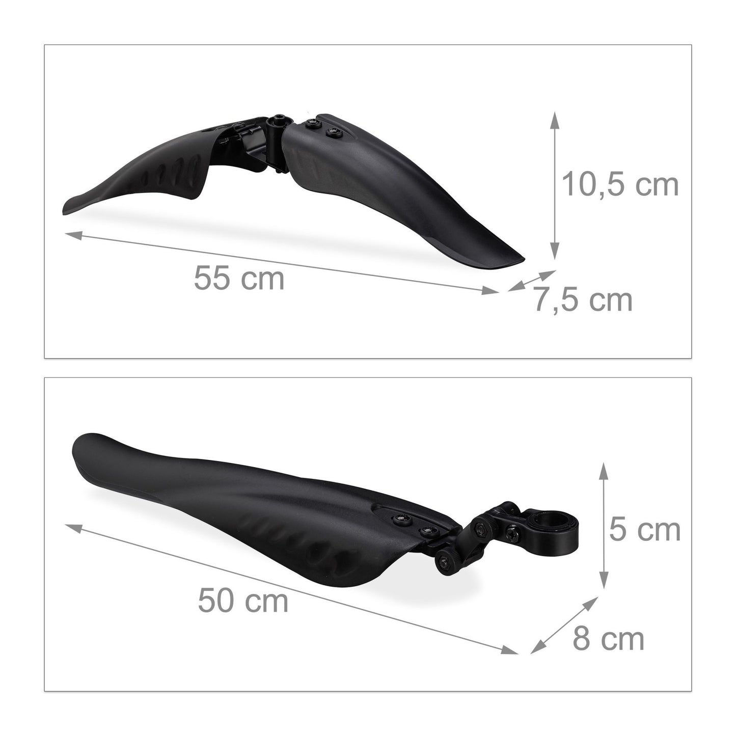 Mudguard set front and rear
