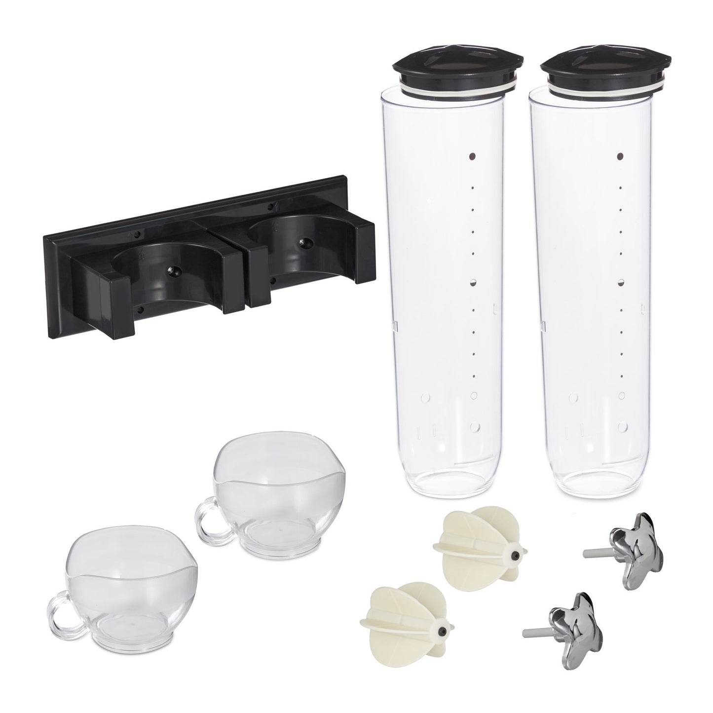 Mueslidispenser double for wall mounting