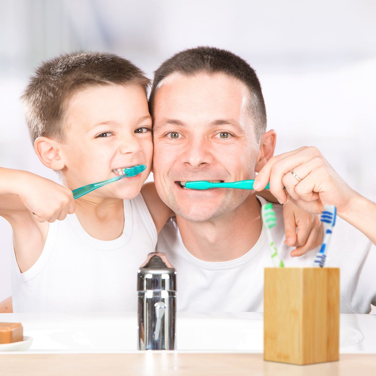 Mug for toothbrush in bamboo