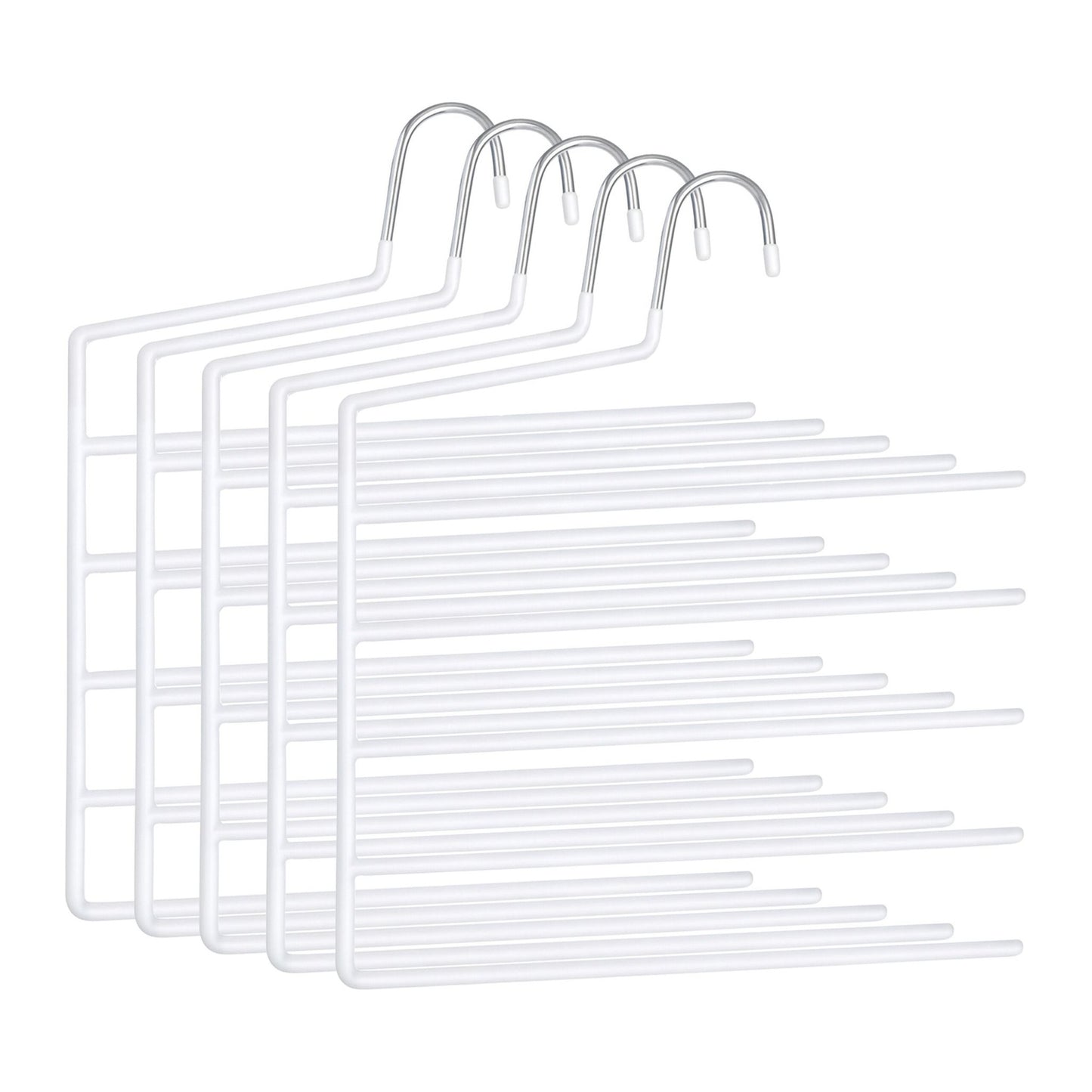 Multi Trouser Hangers – Non-Slip, Space-Saving, 5-Pack