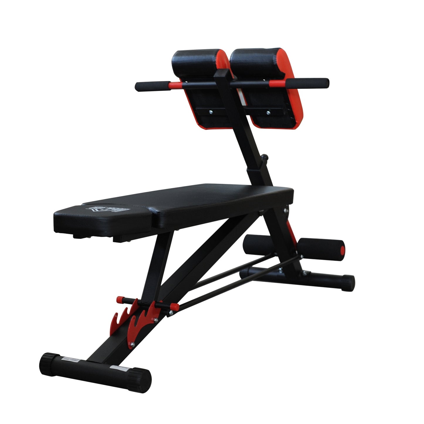 Adjustable multi-weight exercise bench, black, incline and abs trainer