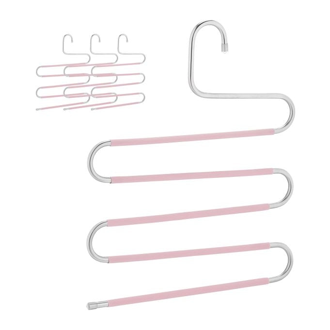 Multiple trouser hangers set of 4