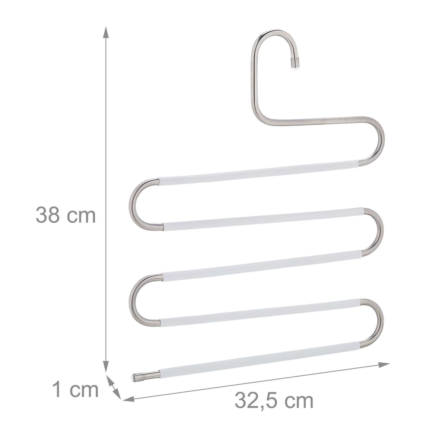 Multiple trouser hangers set of 4