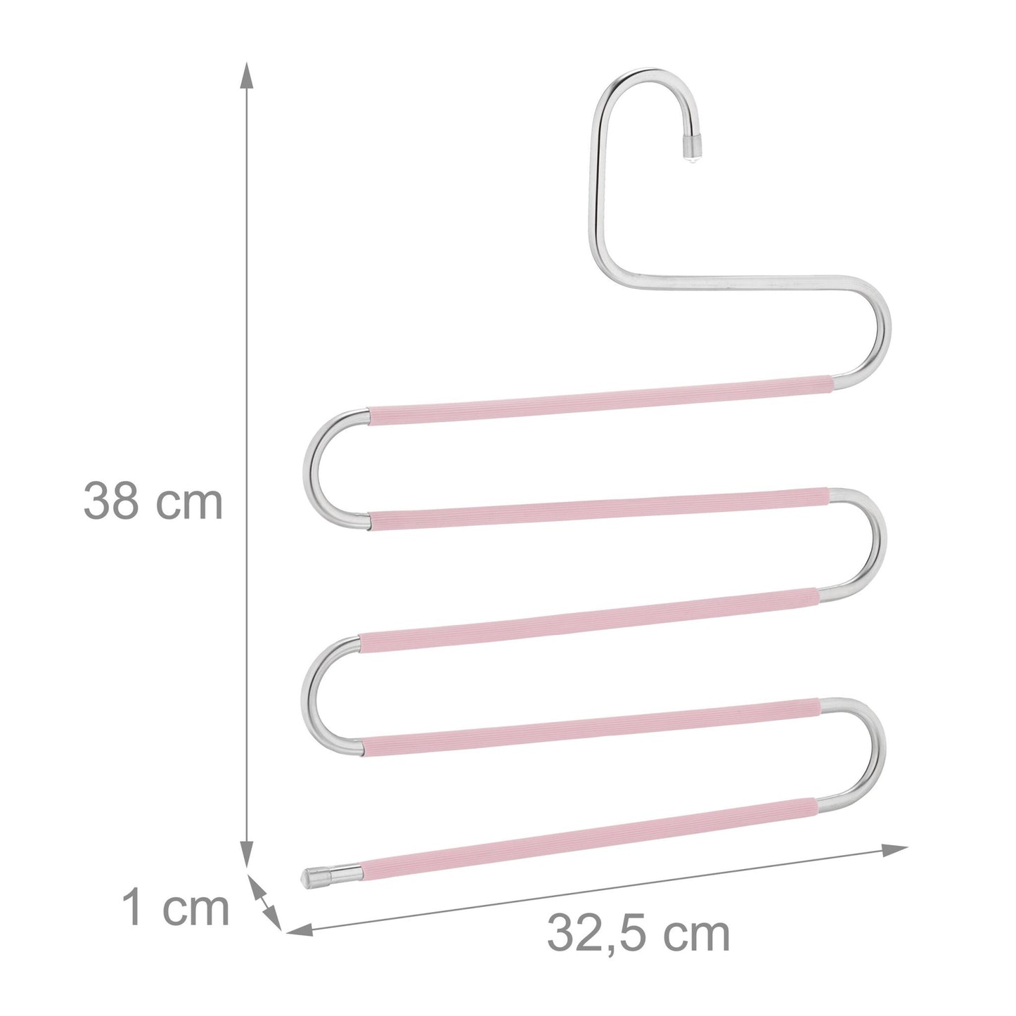 Multiple trouser hangers set of 4