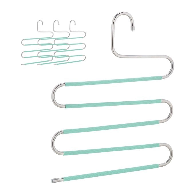 Multiple trouser hangers set of 4