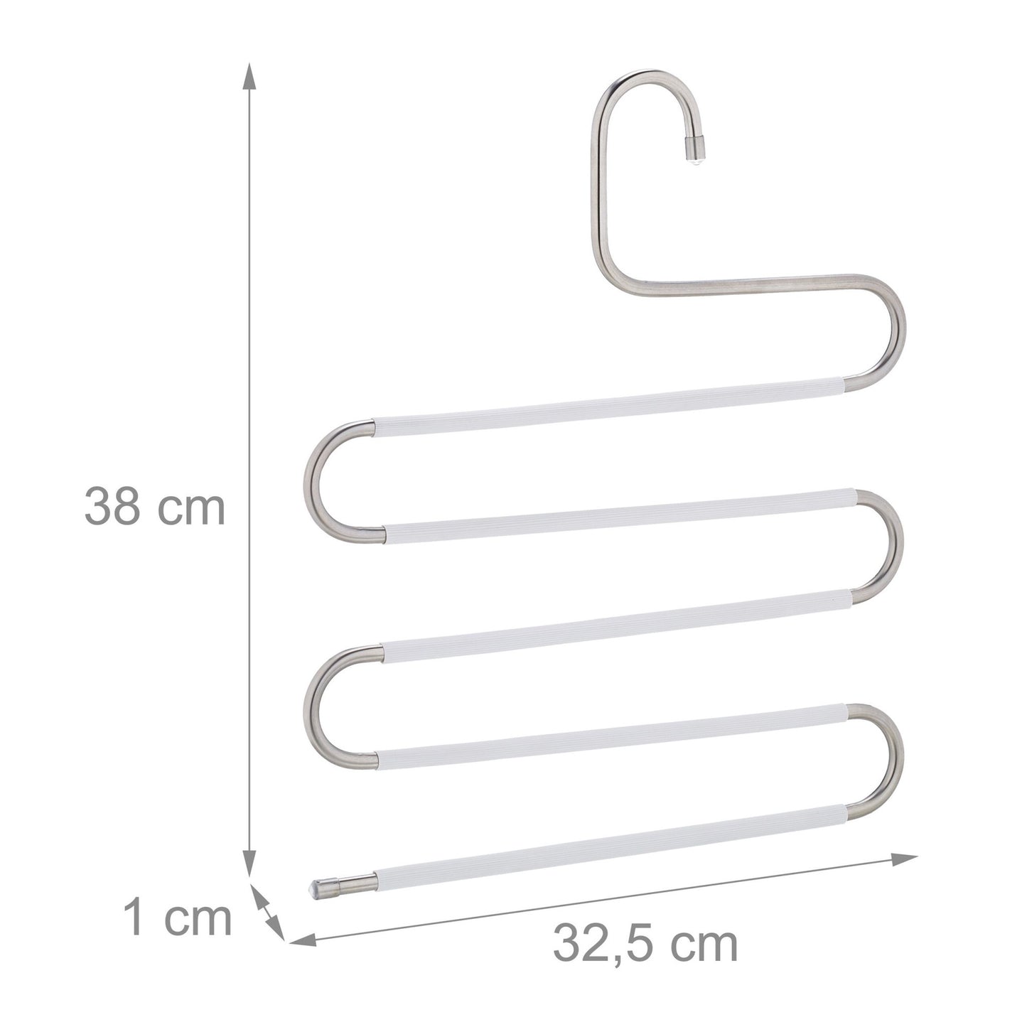 Multiple trouser hangers set of 4