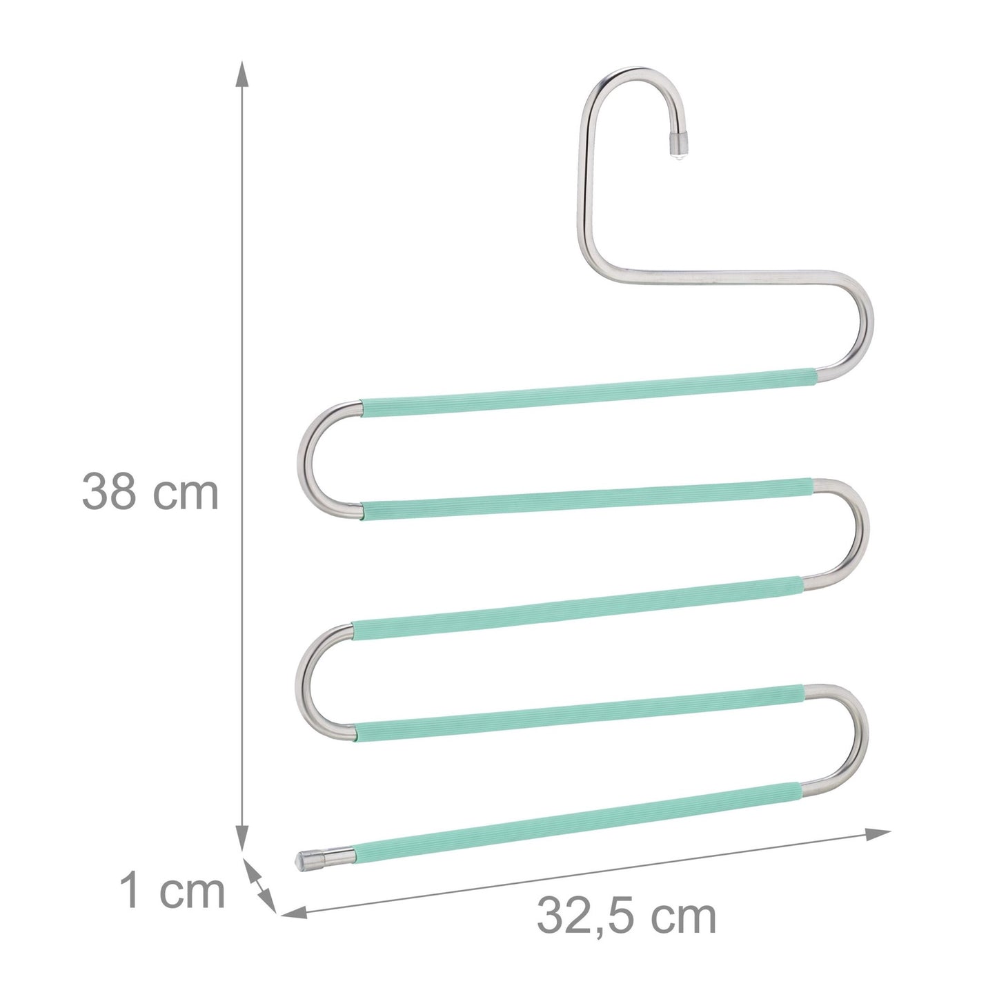 Multiple trouser hangers set of 4