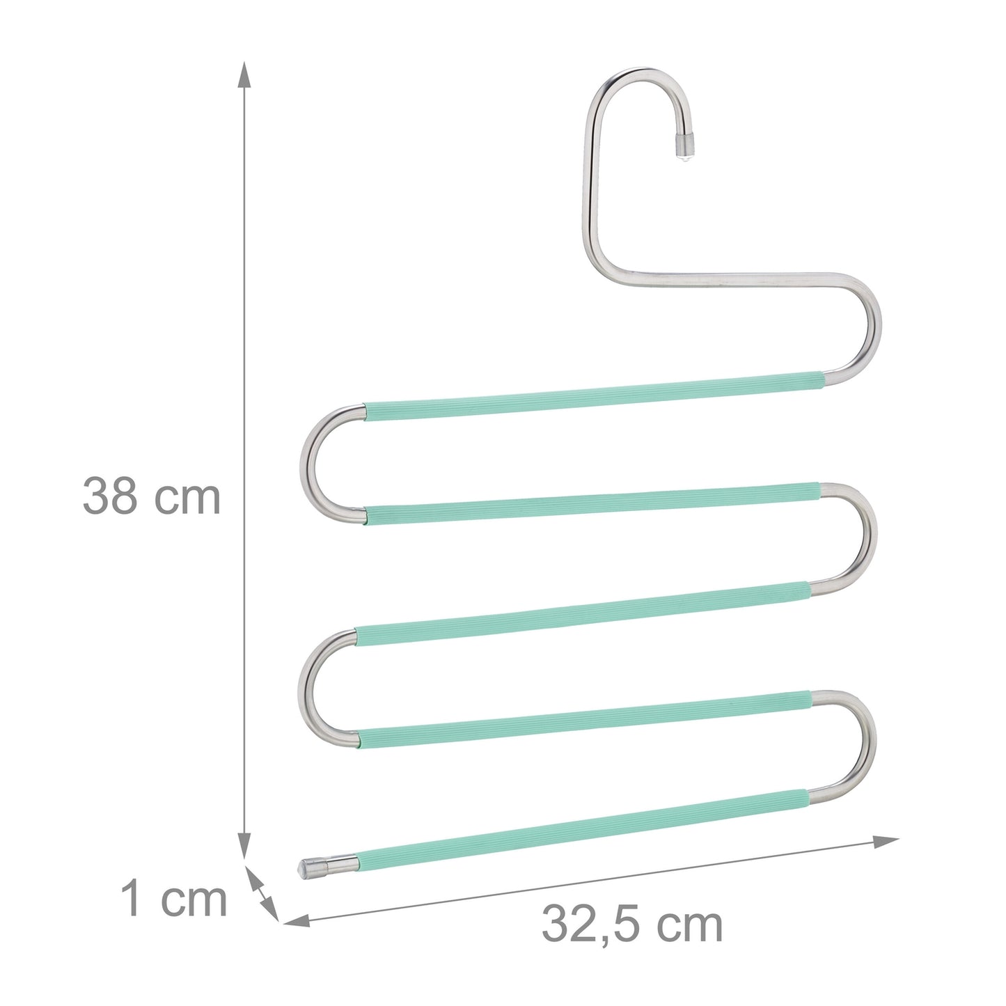 Multiple trouser hangers set of 4