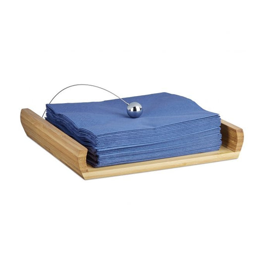 Napkin holder in bamboo with weights