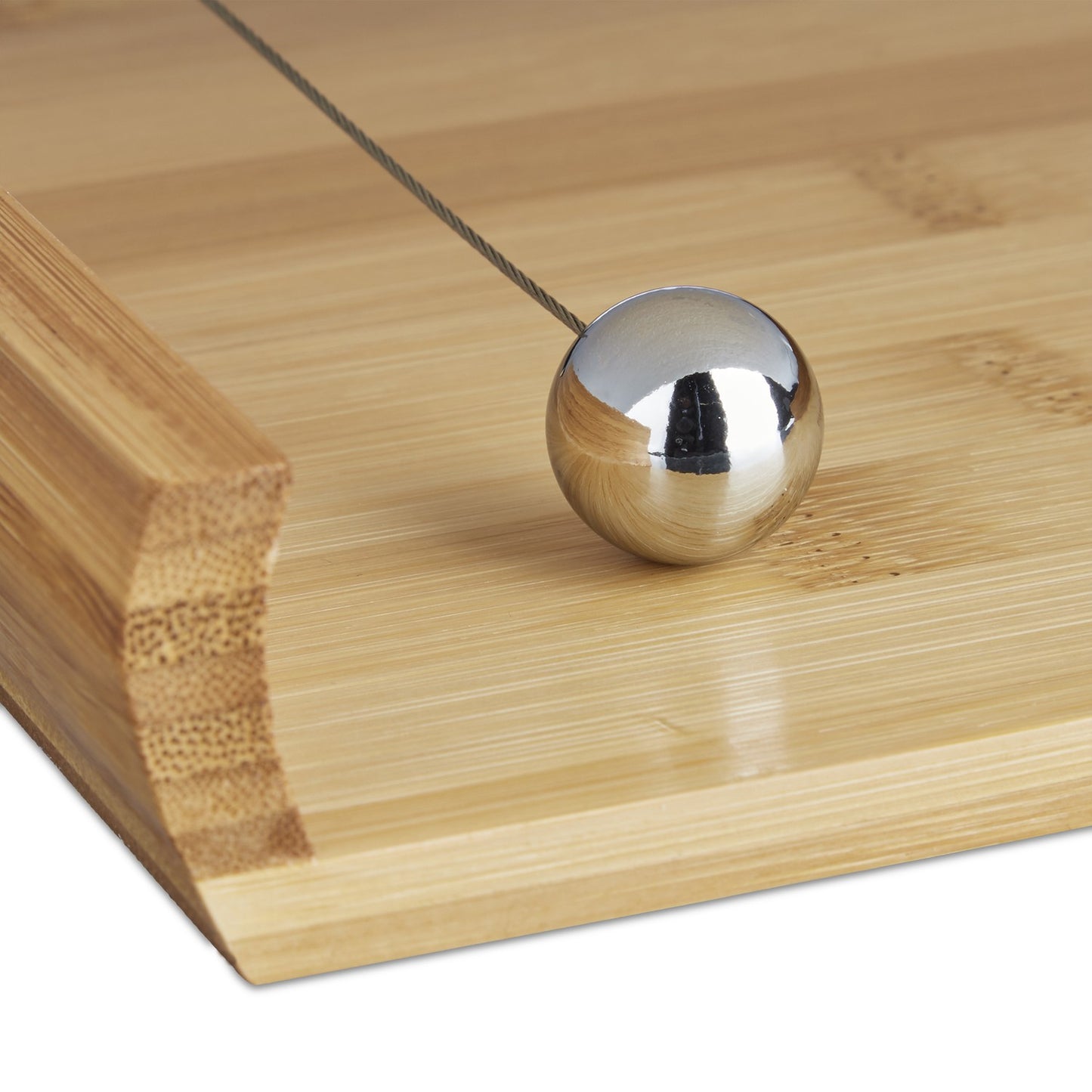 Napkin holder in bamboo with weights