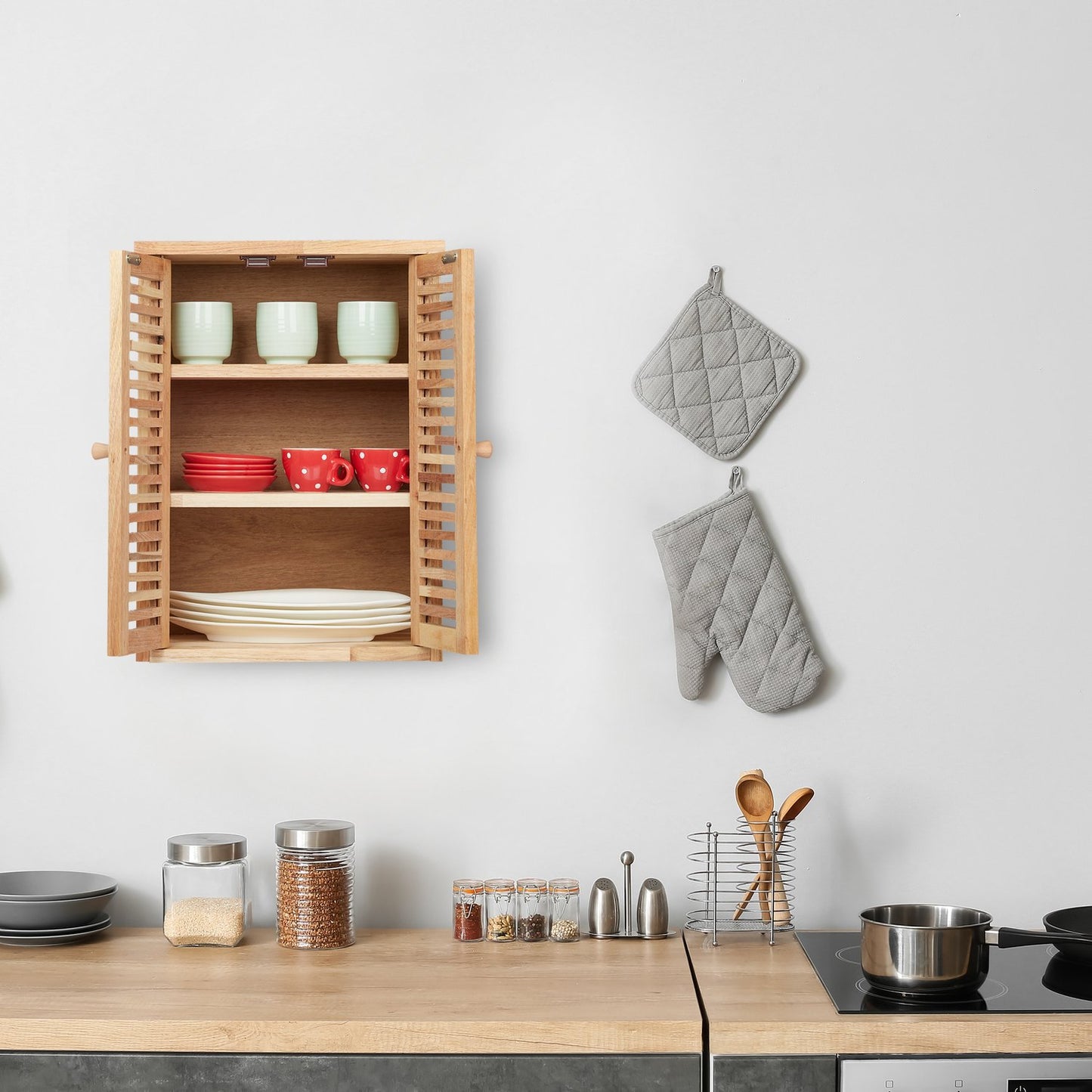 Narrow Wooden Cabinet