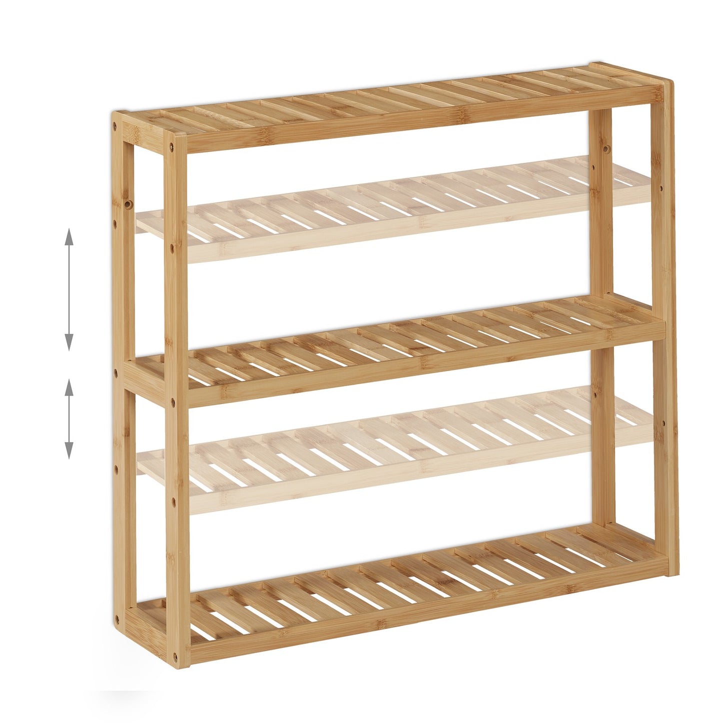 Narrow bathroom shelf with 3 shelves