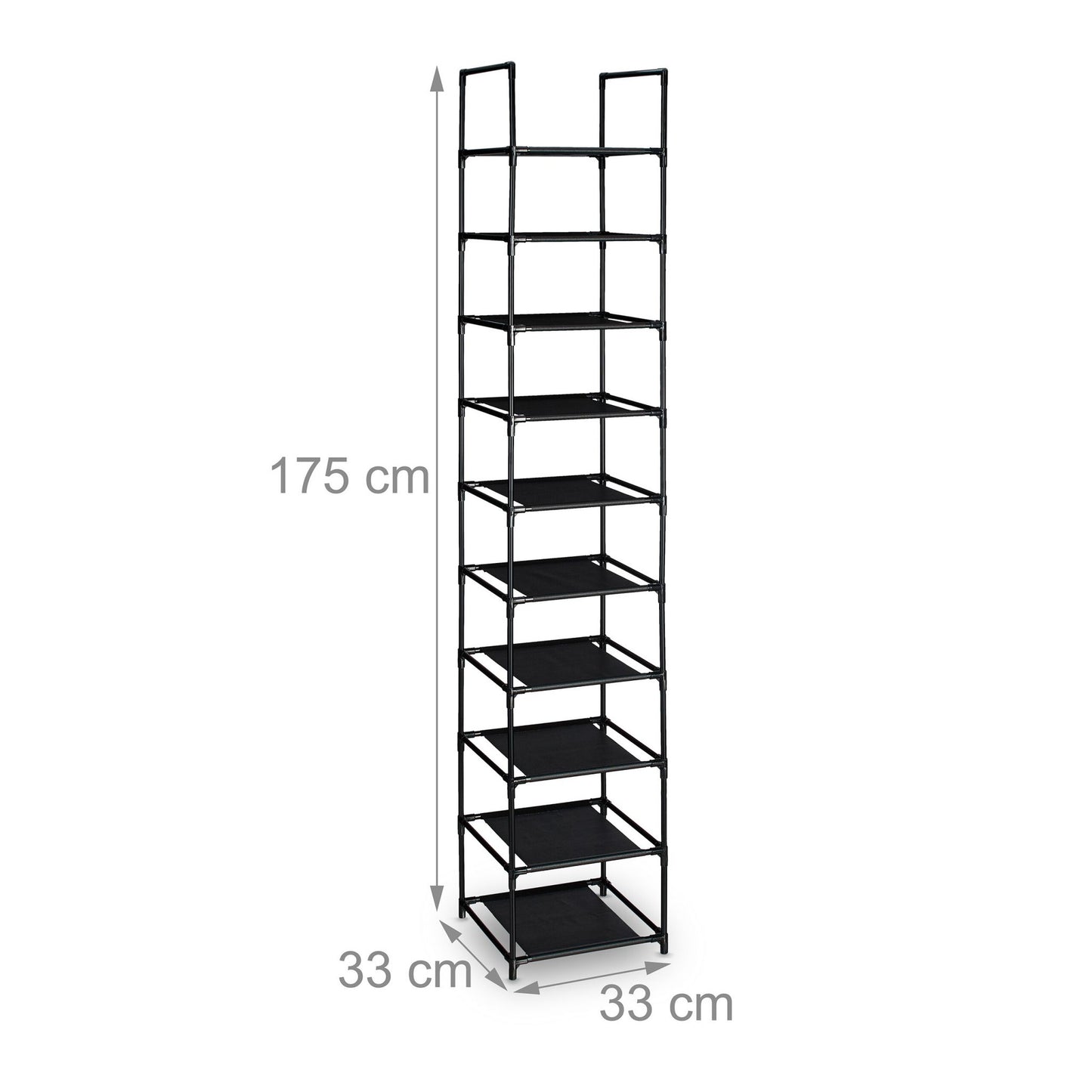 Narrow shoe shelf