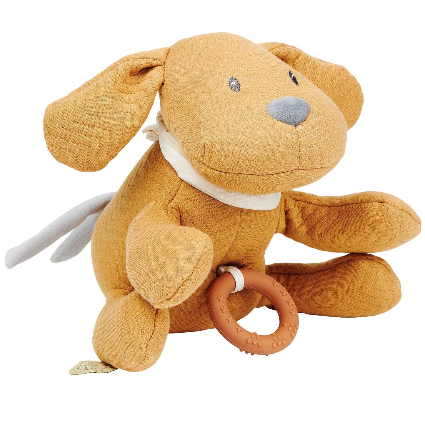 Nattou Musical Dog Jacquard Caramel, 30Cm