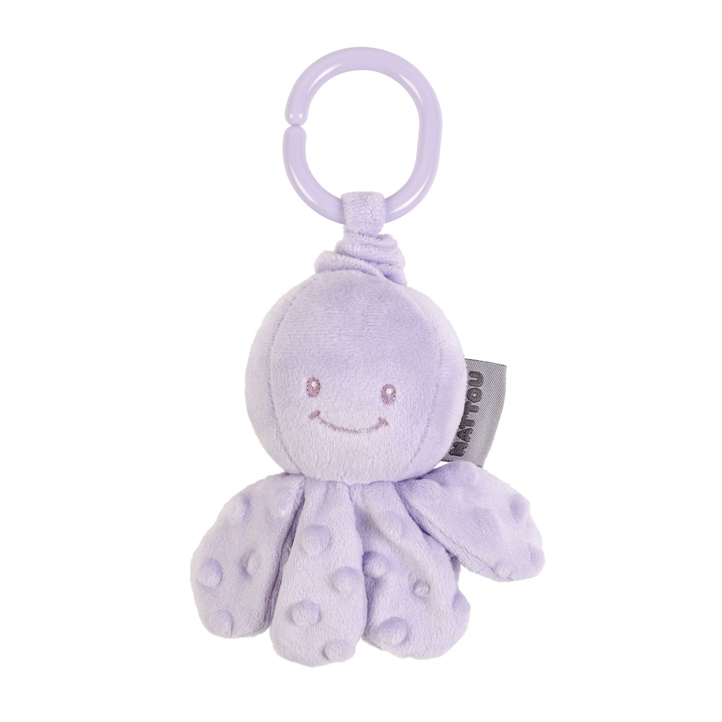 Nattou Plush Toy Octopus With Vibration, 15Cm, Lilac