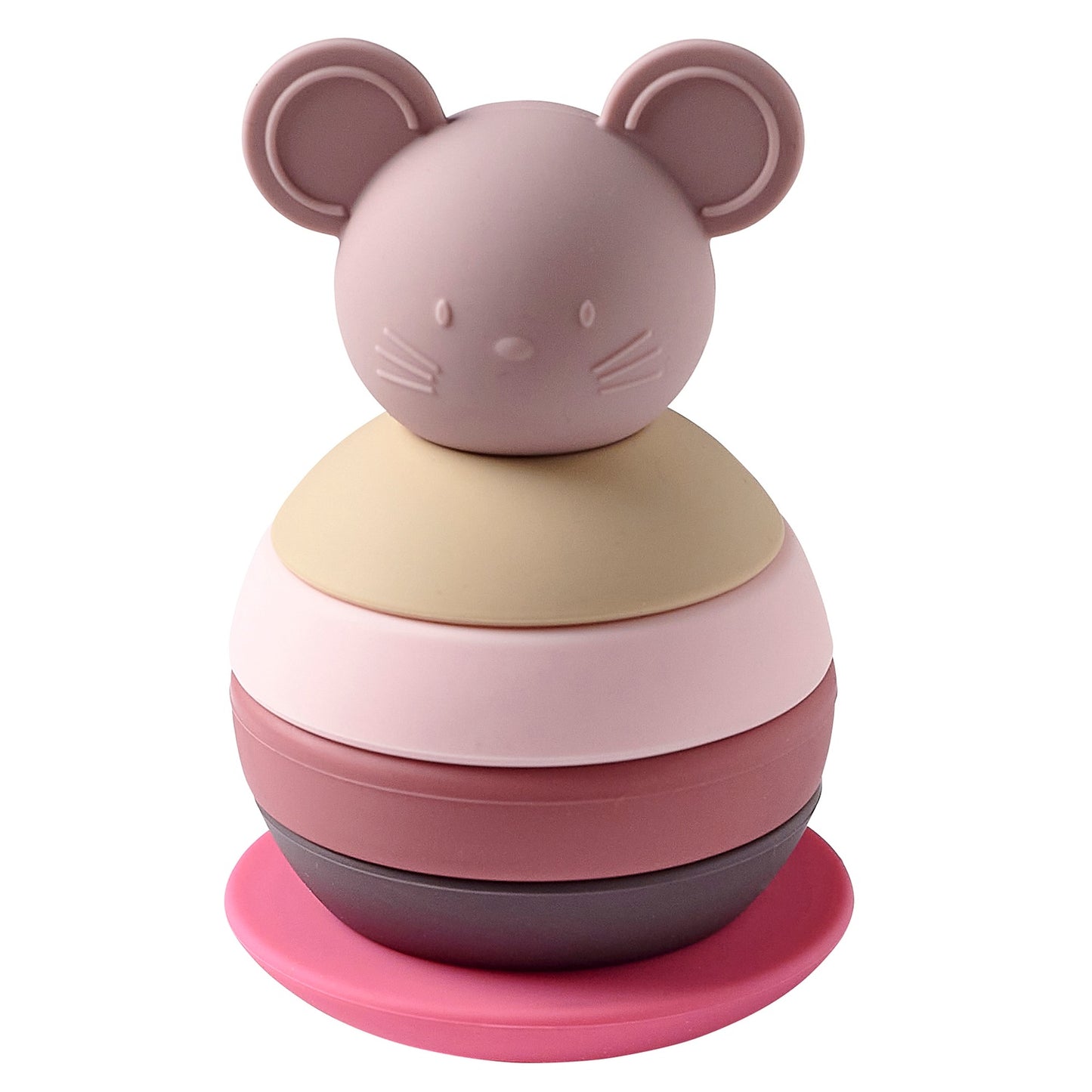 Nattou Roly-Poly Toy Mouse Pink