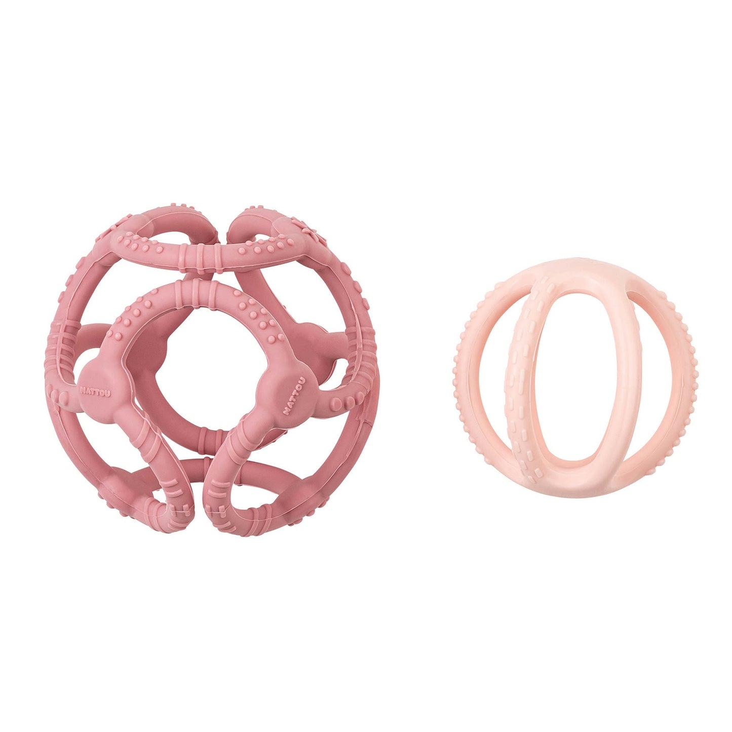 Nattou Set Of 2 Balls, Pink