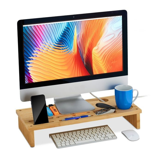 Natural Bamboo Monitor Stand