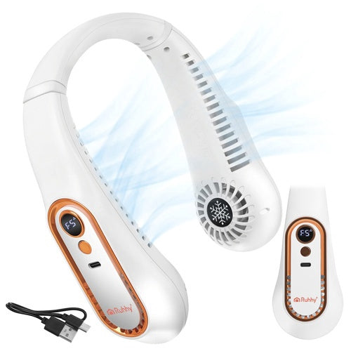 Neck Fan, Portable Wireless Cooling with USB-C Charging