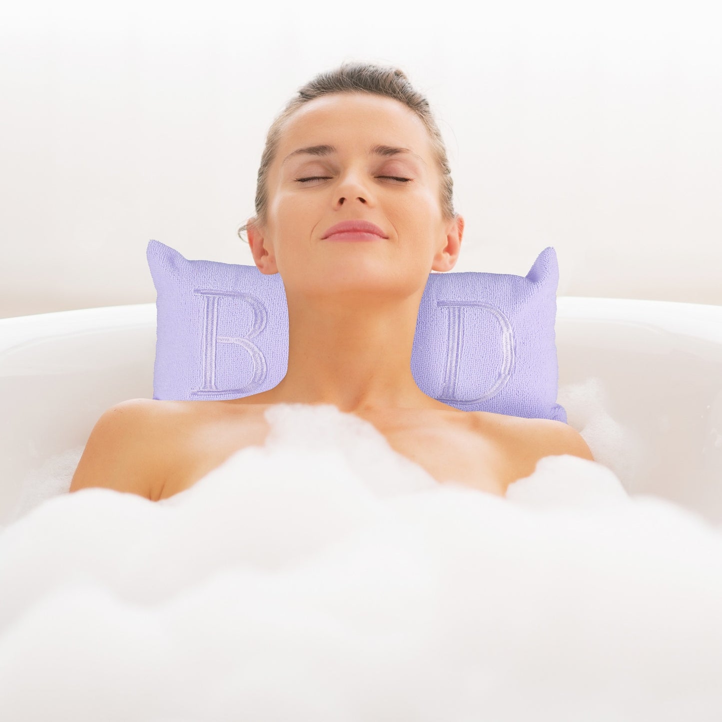 Neck pillow for the bathtub BAD purple