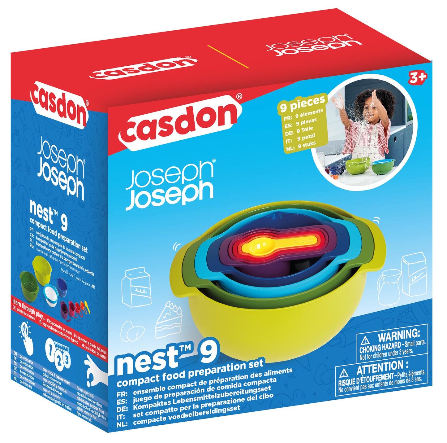 Nest Bowls Set for Mixing and Serving, 4-Piece Collection