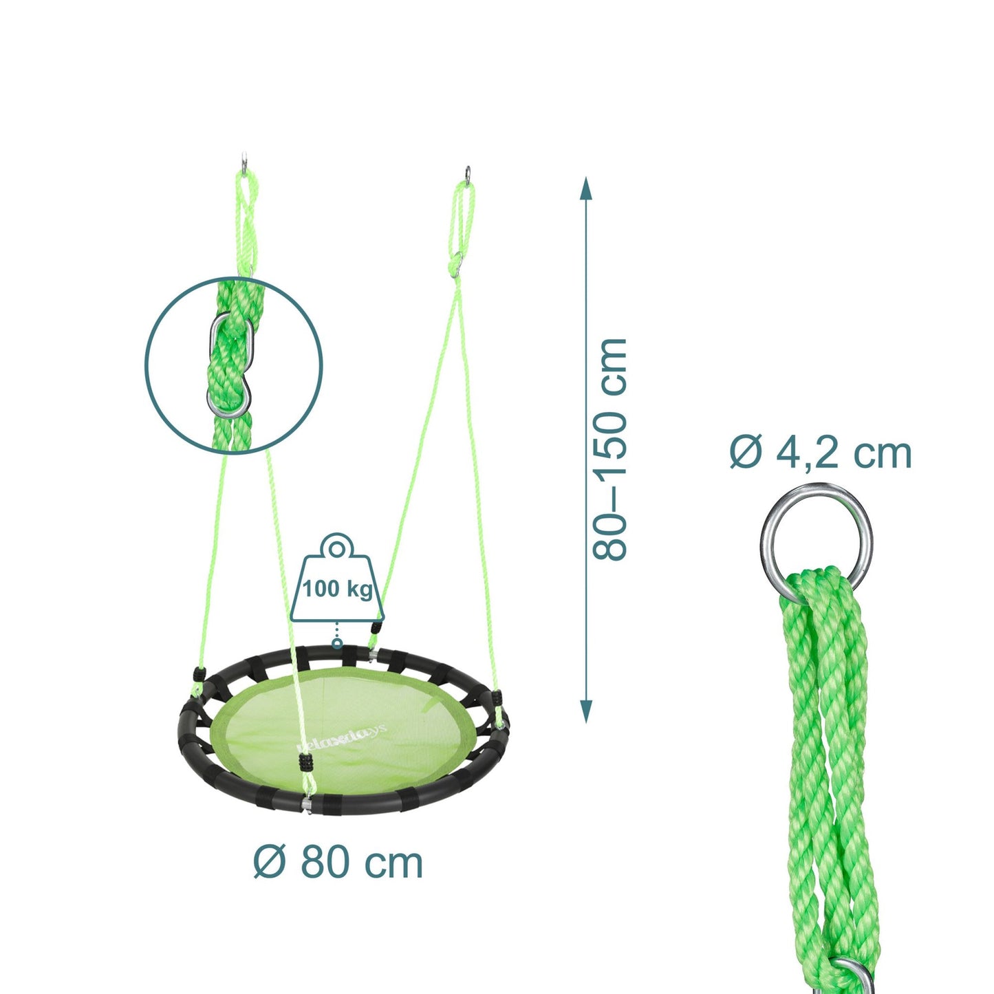 Nest Swing 80 cm – Garden Fun & Relaxation