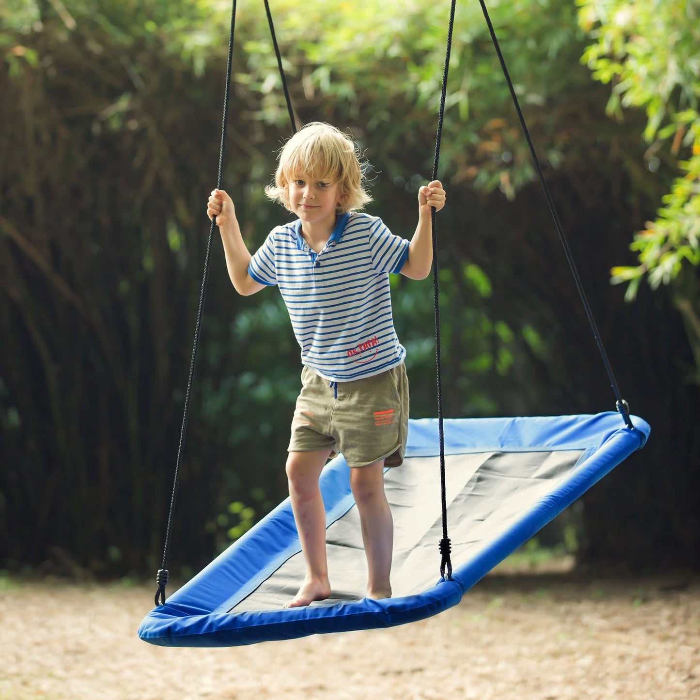 Outdoor swing for children, steel frame, 150 kg capacity