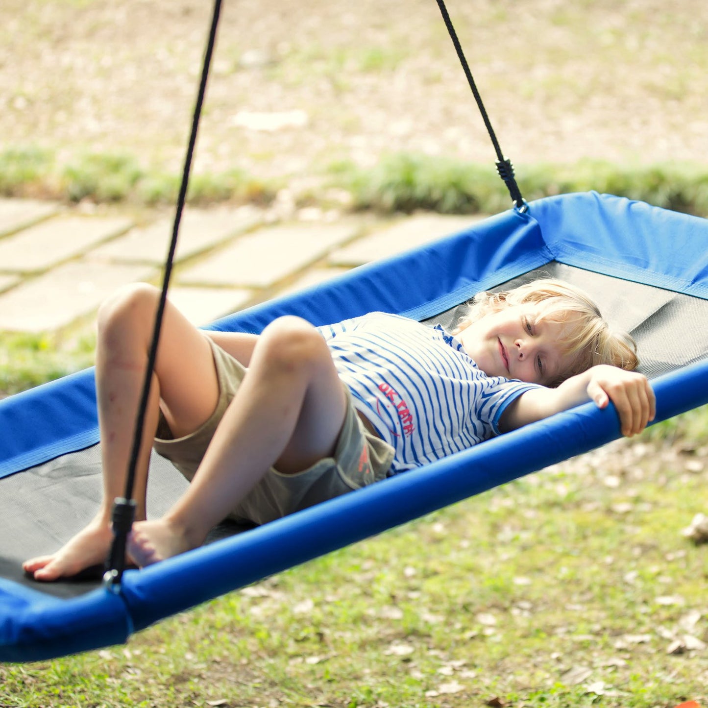 Outdoor swing for children, steel frame, 150 kg capacity