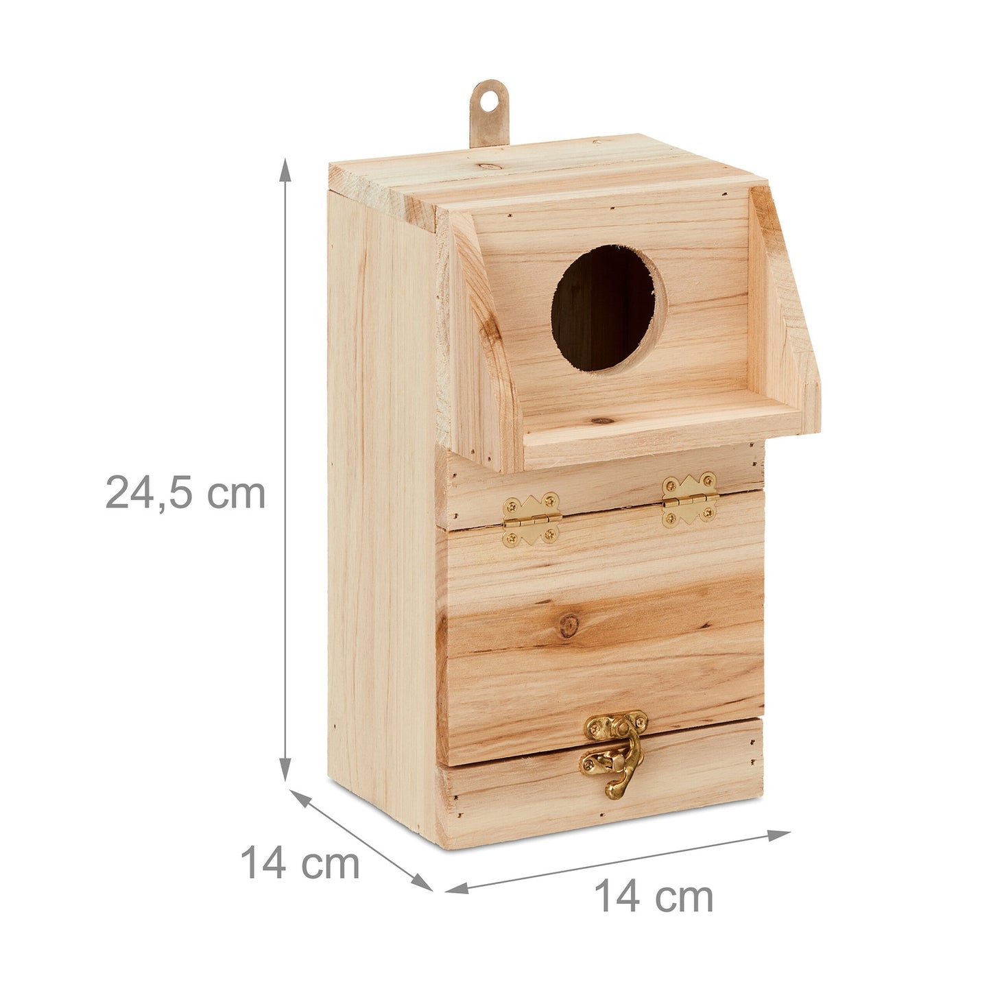 Nest box with cleaning hatch