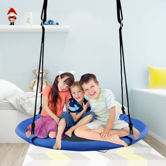 Nest swing children's swing set Max. load capacity 150 kg 100 cm diameter blue