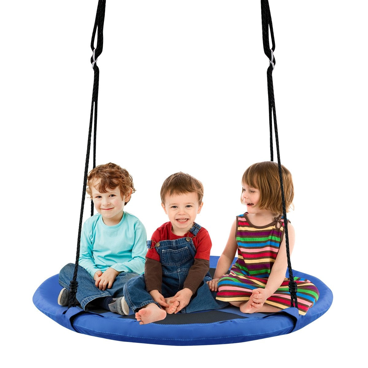 Nest swing children's swing set Max. load capacity 150 kg 100 cm diameter blue