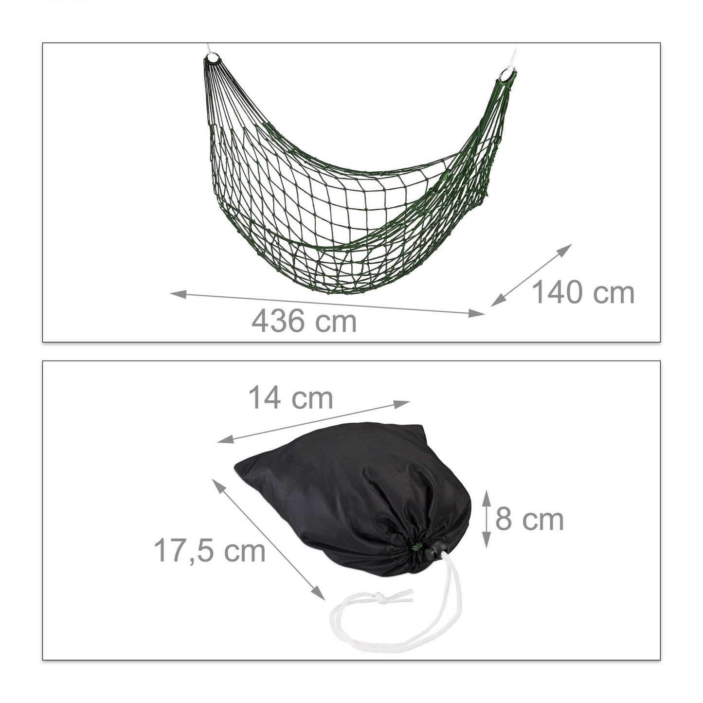 Net hammock for 1 person