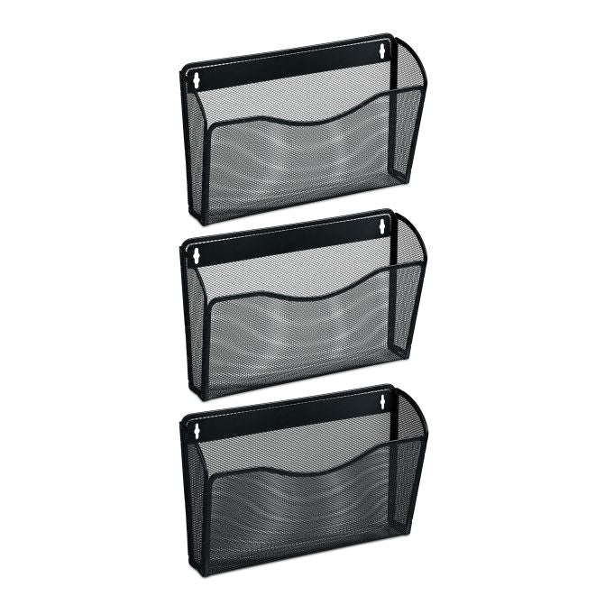 Newspaper holder wall set of 3