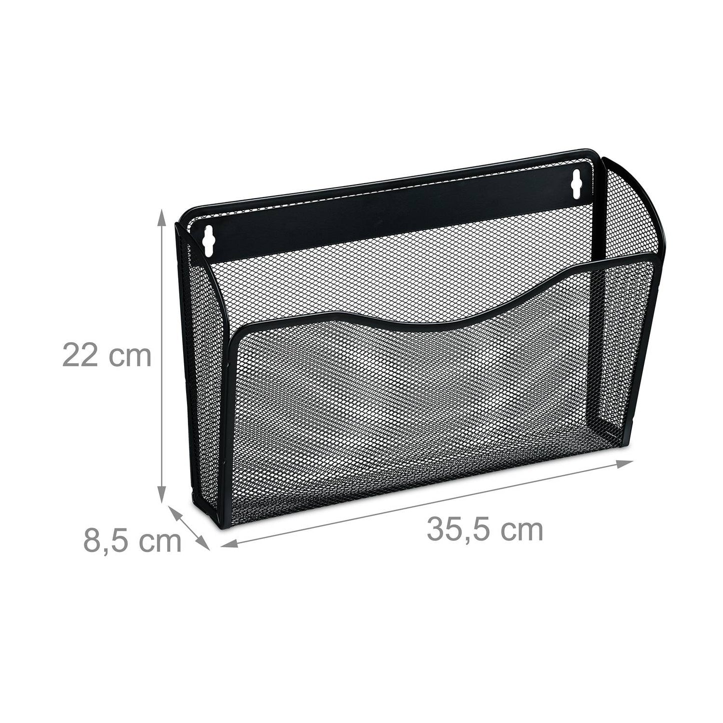 Newspaper holder wall set of 3