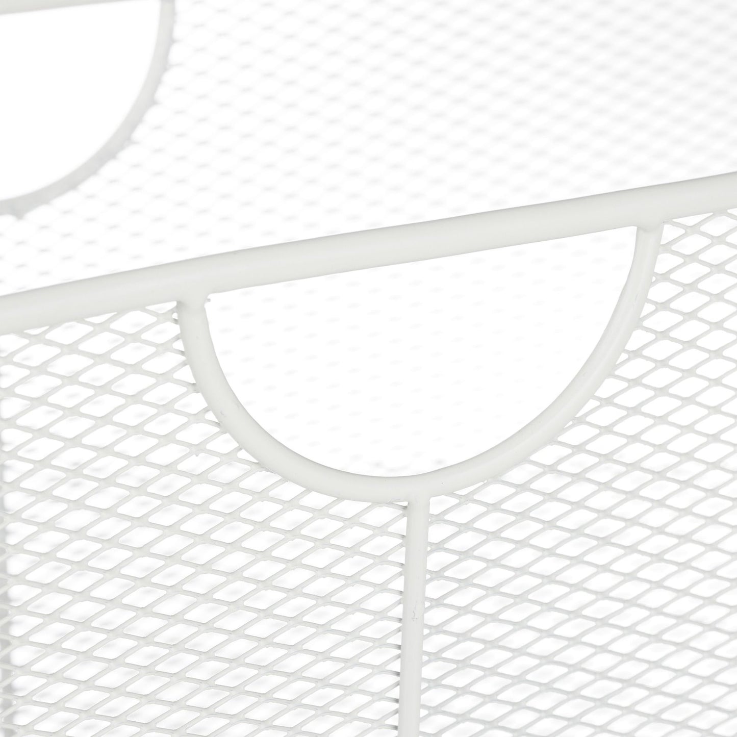 Newspaper rack metal white