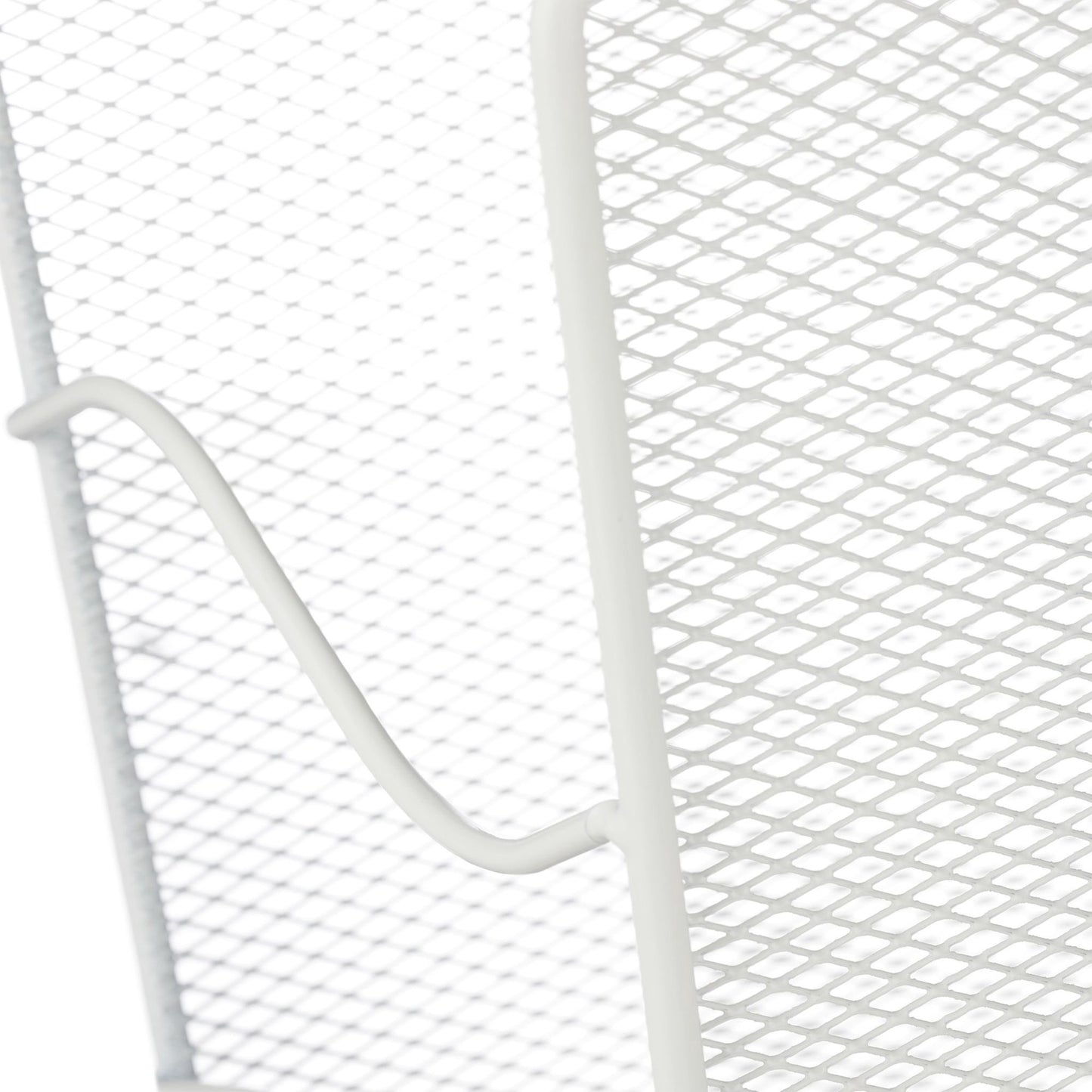 Newspaper rack metal white