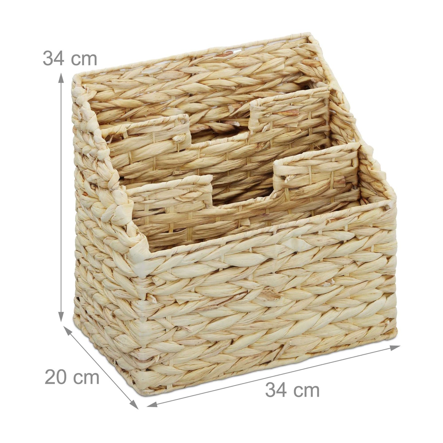 Newspaper rack water hyacinth 3 compartments