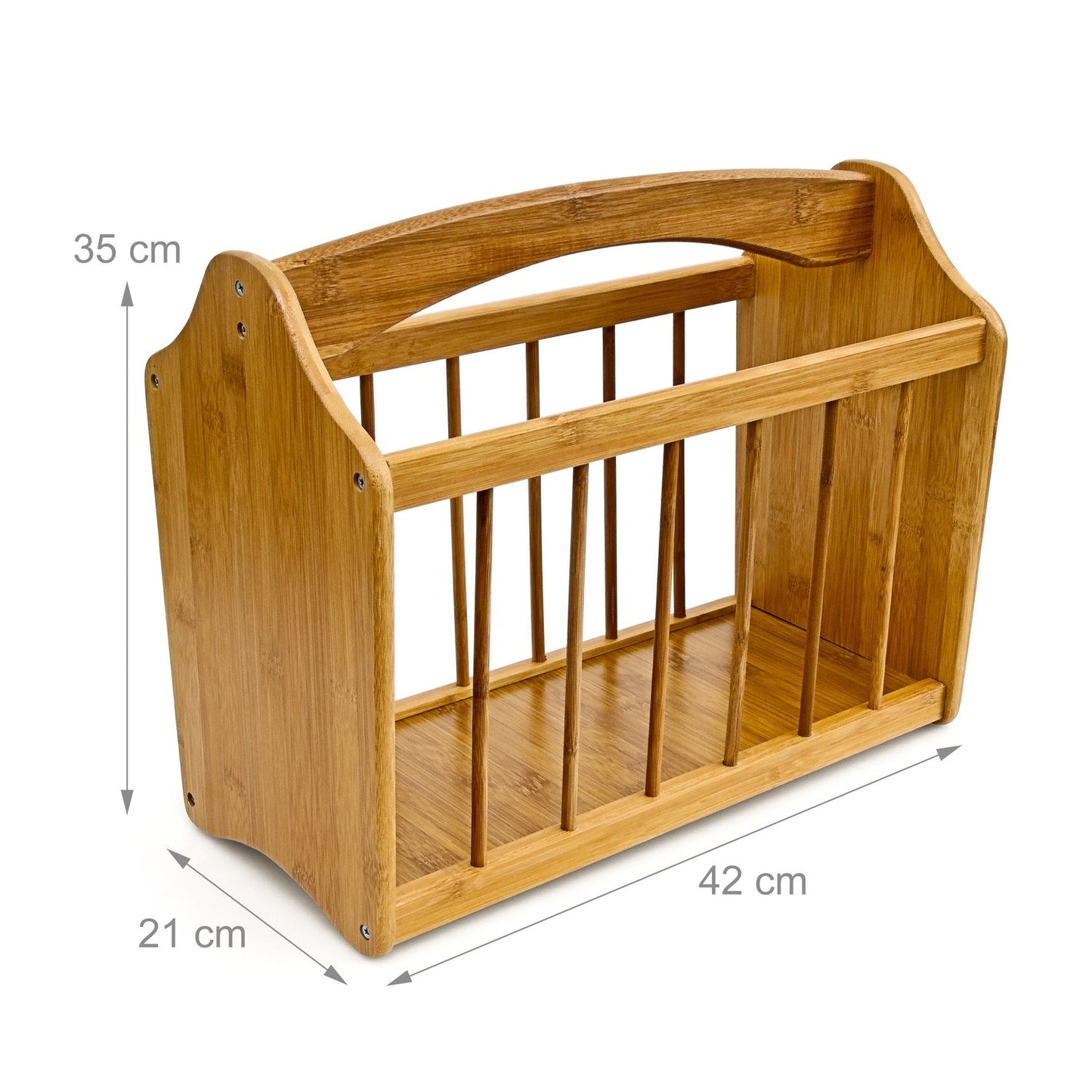 Newspaper stand in bamboo