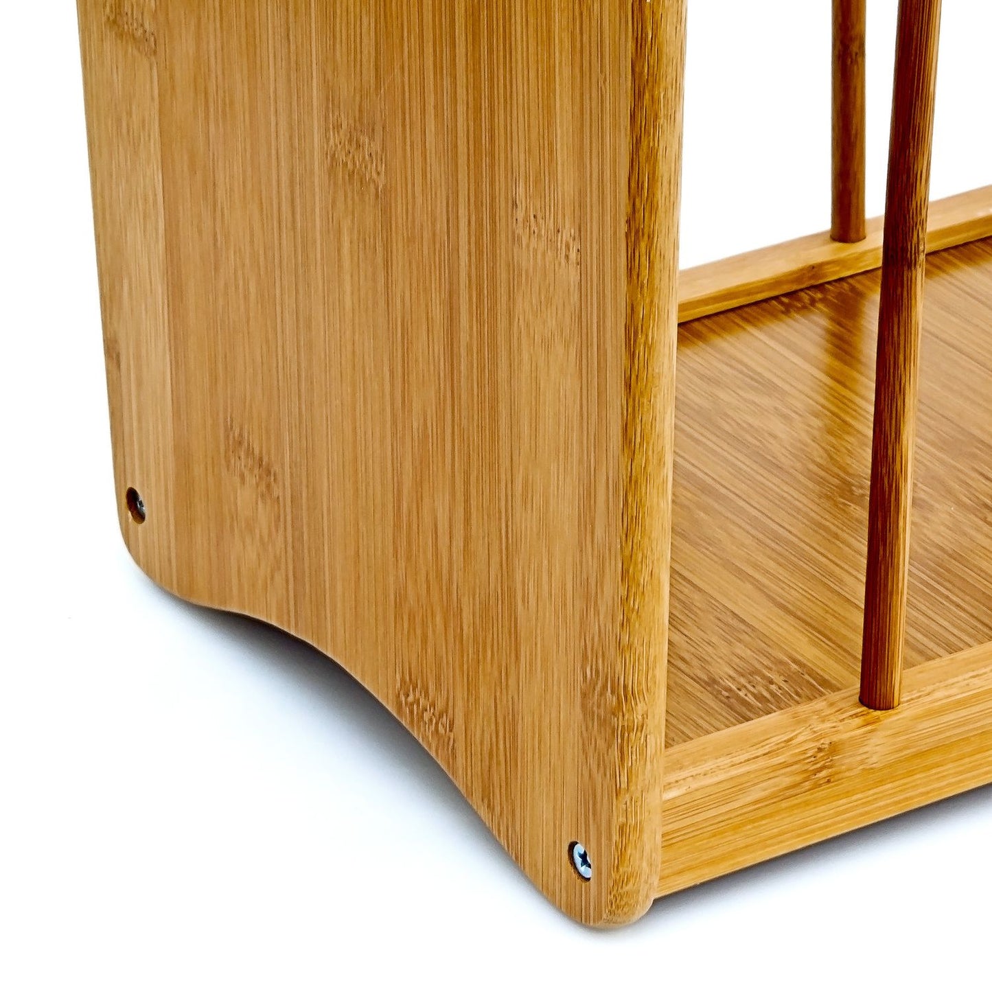 Newspaper stand in bamboo