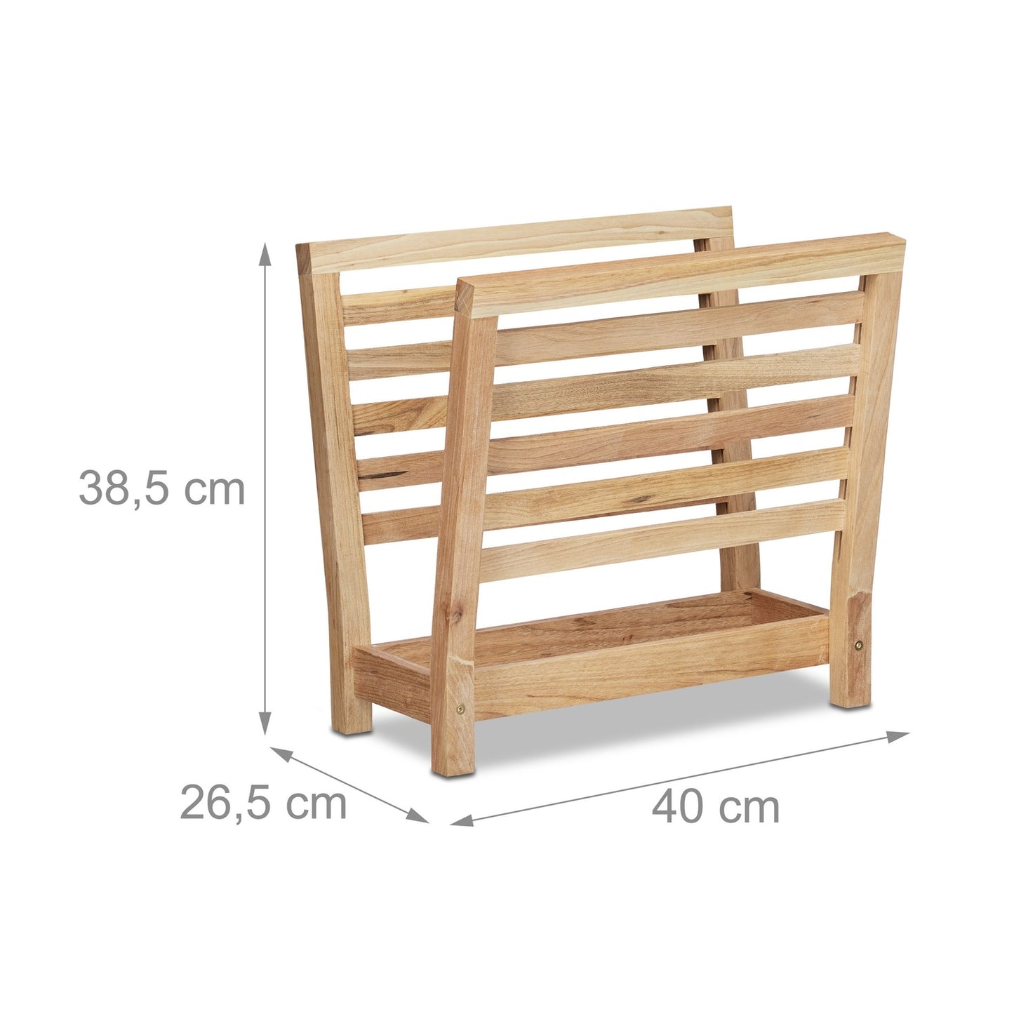 Newspaper stand walnut