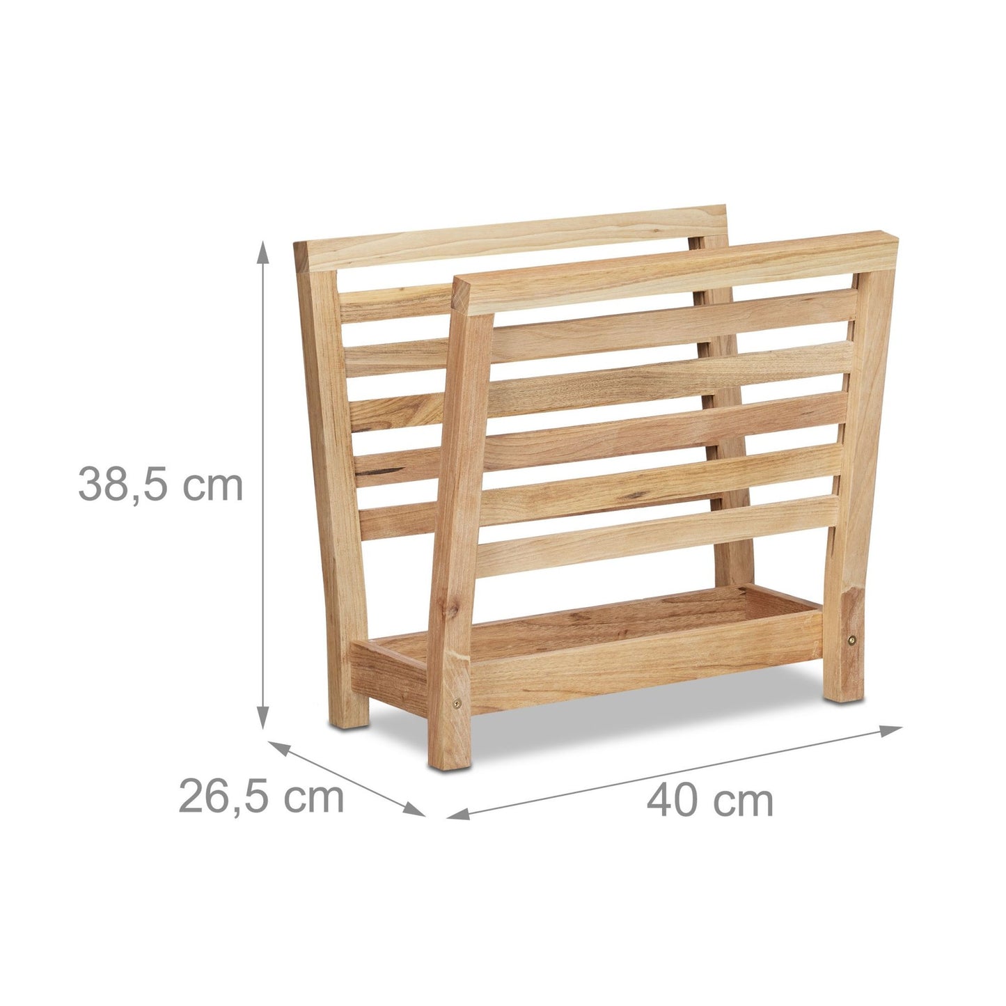 Newspaper stand walnut